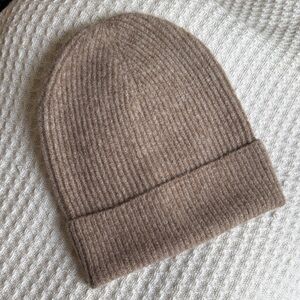 JCrew Factory ribbed beanie Brown/Oatmeal/Tan color New Without Sales Tag
